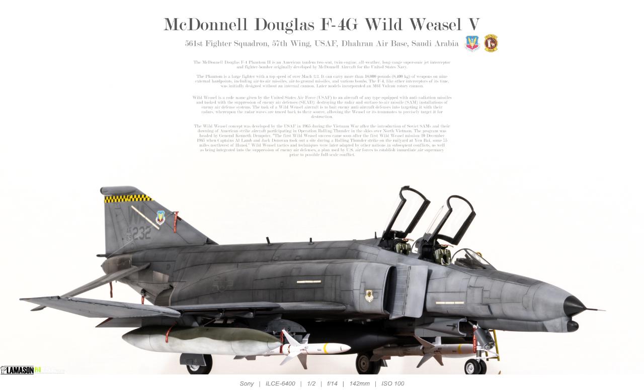 Maquette Avion F-4G Phantom II Wild Weasel V Zoukei-Mura - Échelle 1/48 - Kit à Monter, Promo